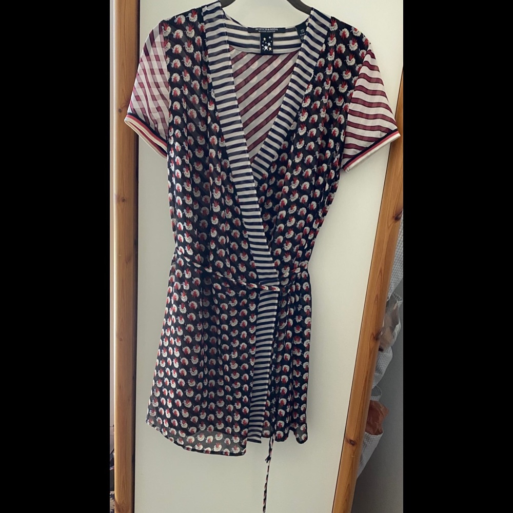 Scotch & Soda Maison Scotch Mini Wrap Dress